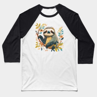 Cute Sloth Baseball T-Shirt